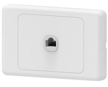 UNSPECIFIED MANUFACTURER RELIABLE 1 GANG 4 CORE TELEPHONE SOCKET FOR SECURE COMMS