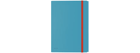 UNSPECIFIED MANUFACTURER A4 ELASTICISED 3-FLAP FOLDER - CALM BLUE DOCUMENT STORAGE