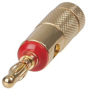 GENERIC/UNSPECIFIED MANUFACTURER HEAVY DUTY RED GOLD BANANA PLUGS FOR SPEAKER CABLE