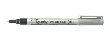 UNSPECIFIED MANUFACTURER SILVER METALLIC CALLIGRAPHY PEN - FADE PROOF & WATER RESISTANT