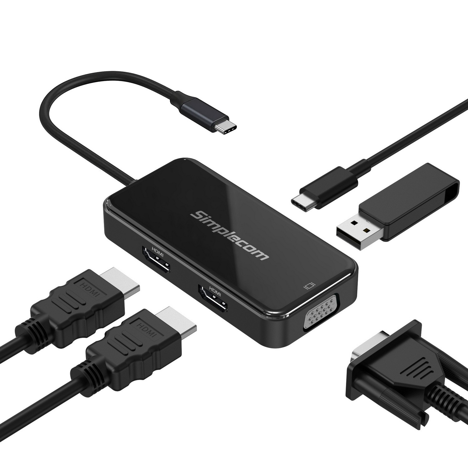 SIMPLECOM DA451 USB-C TO HDMI ADAPTER FOR 4K DISPLAYS
