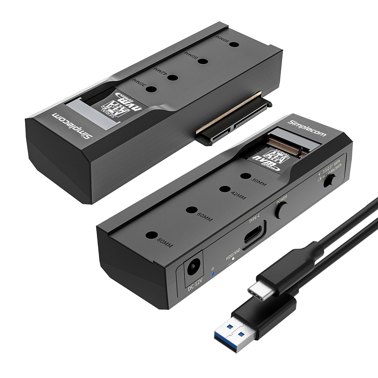 SIMPLECOM SA536 USB-C TO SATA ADAPTER FOR 2.5" SSD/HDD