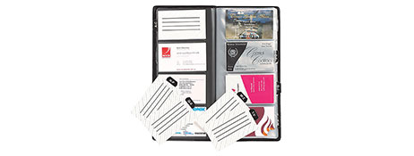 UNSPECIFIED MANUFACTURER SLIMLINE BUSINESS CARD BOOK FOR ORGANISED PROFESSIONALS