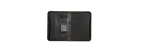 UNSPECIFIED MANUFACTURER SLIMLINE ZIPPERED A4 COMPENDIUM FOR PROFESSIONALS ON THE GO