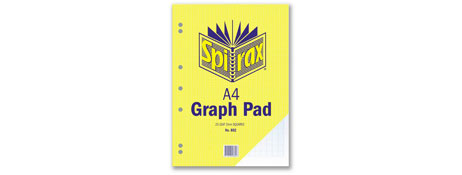 SPIRAX A4 2MM GRID EXERCISE BOOK - 25 PAGES