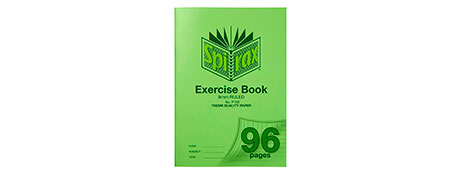 SPIRAX A4 96 PAGE EXERCISE BOOK WITH RED MARGIN