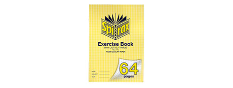 SPIRAX A4 DOTTED THIRDS EXERCISE BOOK - 64 PAGES