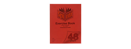 SPIRAX A5 48 PAGE STAPLED EXERCISE BOOK - RED MARGIN
