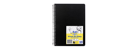 SPIRAX A5 VISUAL ART DIARY - 120 PAGE TWIN WIRE BOUND