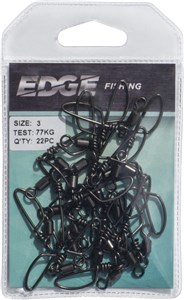 UNSPECIFIED MANUFACTURER STAINLESS STEEL ROLLING SWIVEL WITH SNAP FOR FISHING GEAR