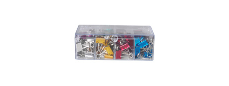 UNSPECIFIED MANUFACTURER STRONG 19MM SPRING STEEL BINDER CLIPS - 96 PACK, ASSORTED
