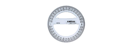 GENERIC/UNSPECIFIED MANUFACTURER DURABLE FULL CIRCLE PROTRACTOR WITH OPPOSITE GRADUATIONS