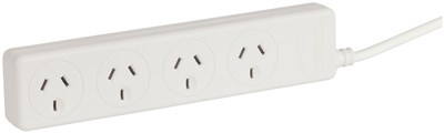 GENERIC PROTECTION 4 OUTLET SURGE PROTECTED POWERBOARD FOR HOME ELECTRONICS