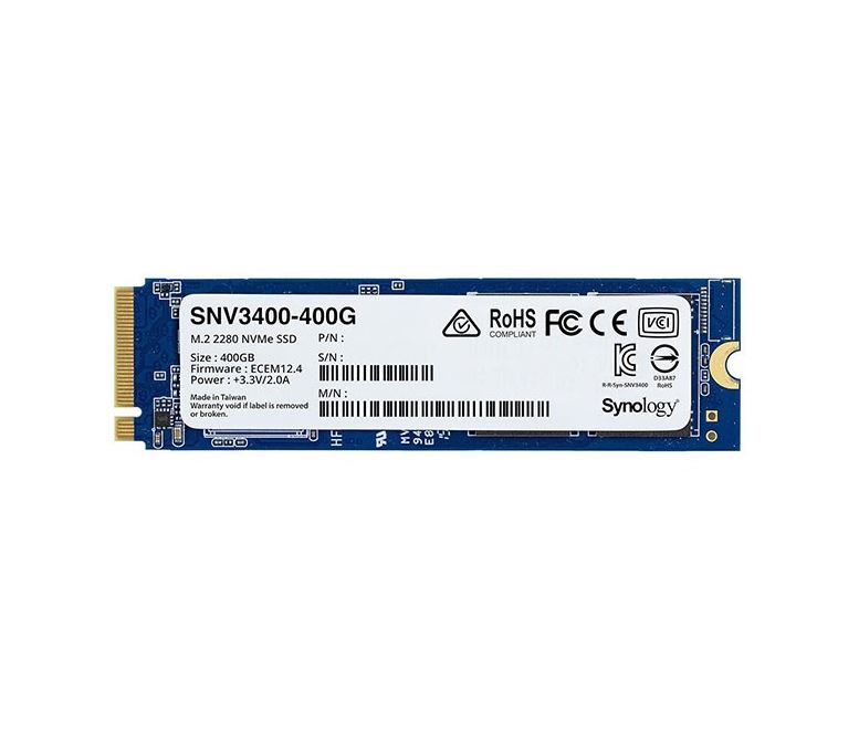 SYNOLOGY SNV3400-400G NVME SSD FOR HIGH-SPEED STORAGE