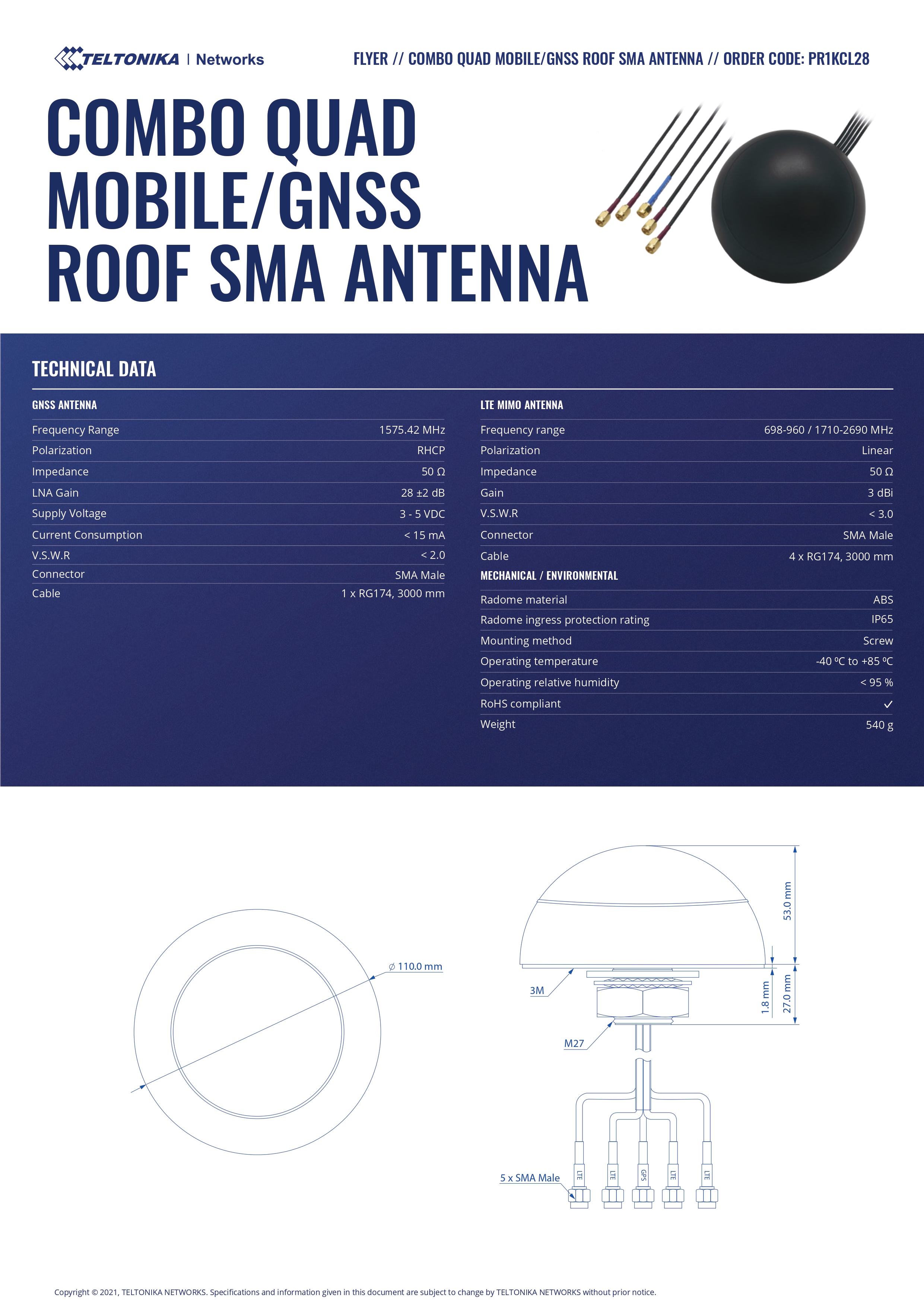 TELTONIKA PR1KCL28 INDUSTRIAL CELLULAR ROUTER FOR RELIABLE CONNECTIVITY