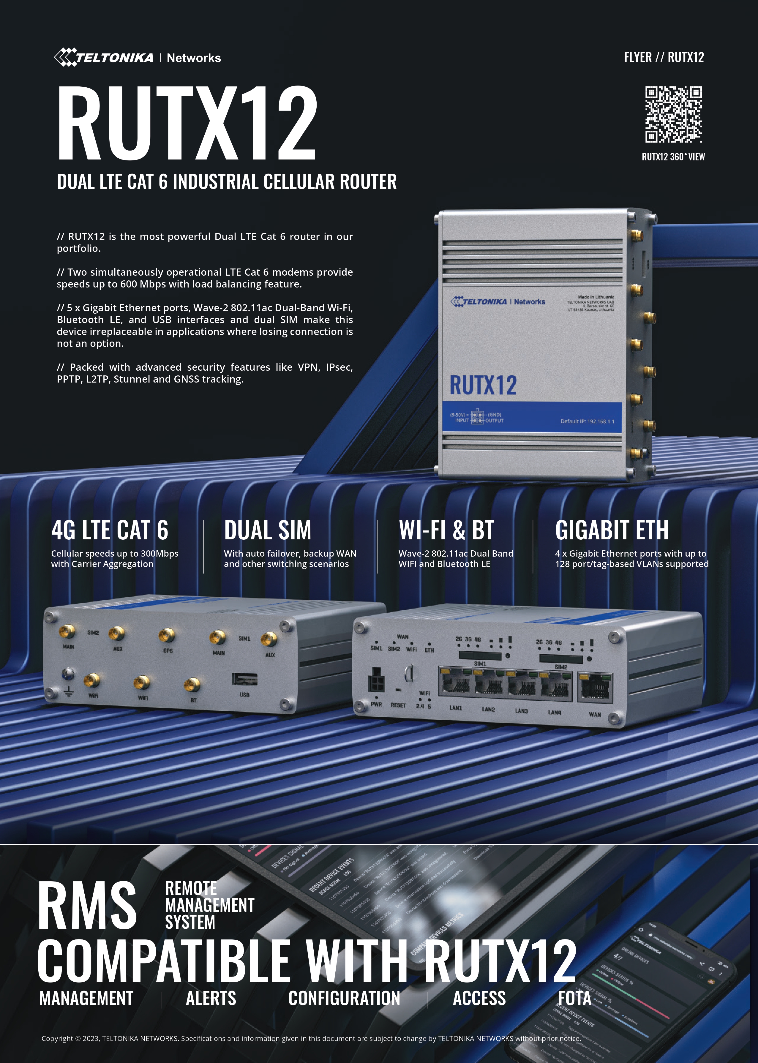 TELTONIKA RUTX12 ROUTER FOR RELIABLE MIDWEST CONNECTIVITY
