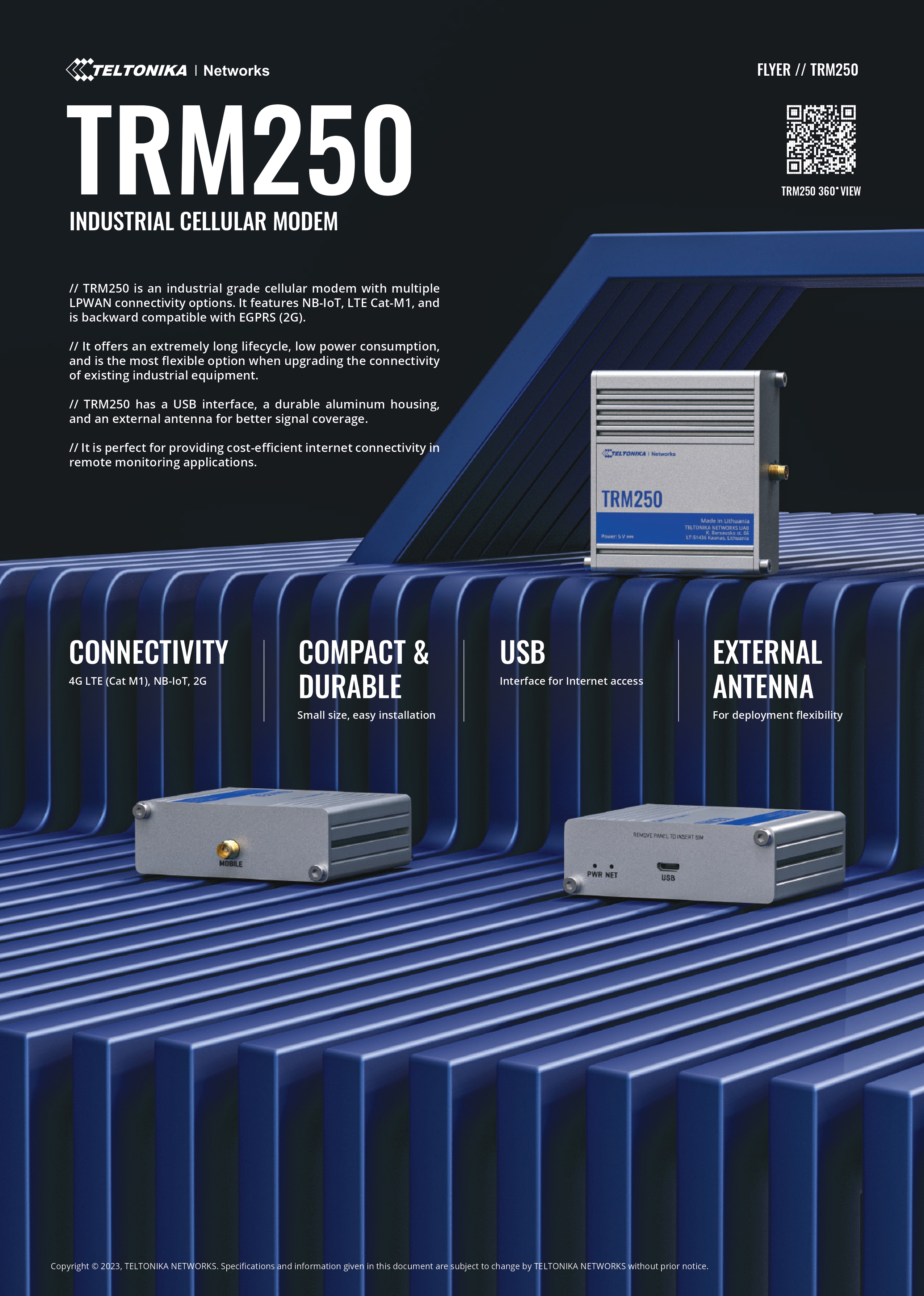 TELTONIKA TRM250 INDUSTRIAL IOT GATEWAY FOR RELIABLE CONNECTIVITY