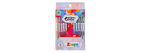 TEXTA ZOOM TWIST CRAYONS - BRIGHT, SMOOTH COLOURING FOR KIDS