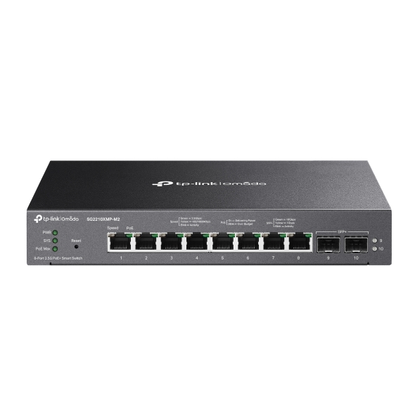 TP-LINK 2210XMP 10-PORT GIGABIT EASY SMART SWITCH