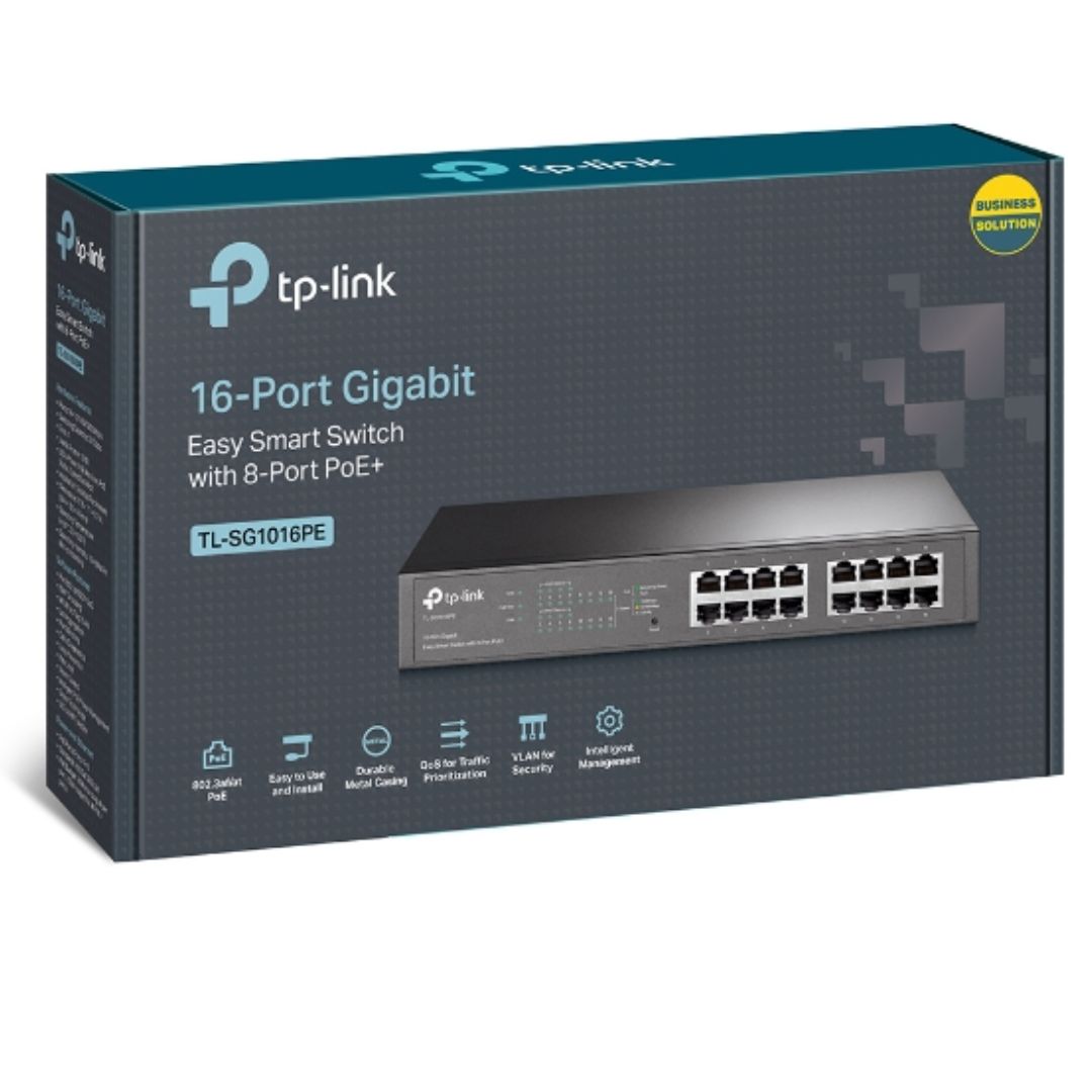 TP-LINK 16-PORT GIGABIT EASY SMART SWITCH TL-SG1016PE