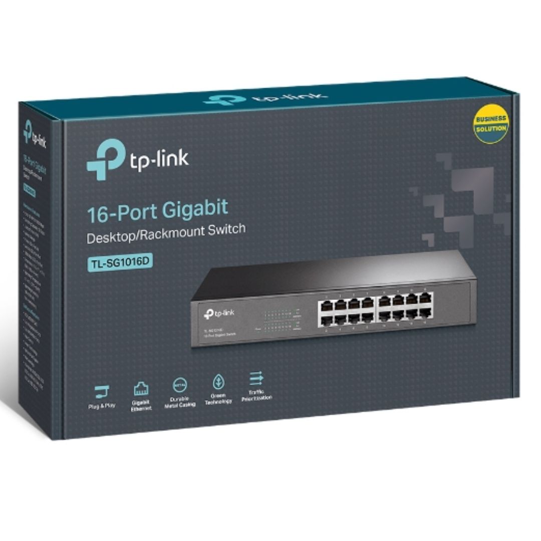 TP-LINK 16-PORT GIGABIT DESKTOP SWITCH FOR FAST NETWORKING