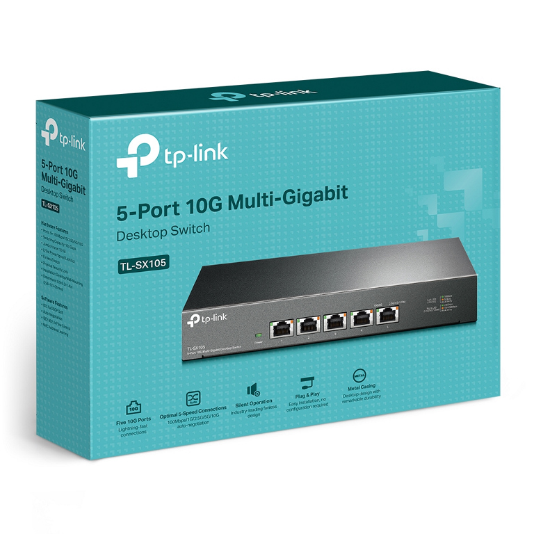 TP-LINK TL-SX105 5-PORT 2.5G UNMANAGED DESKTOP SWITCH