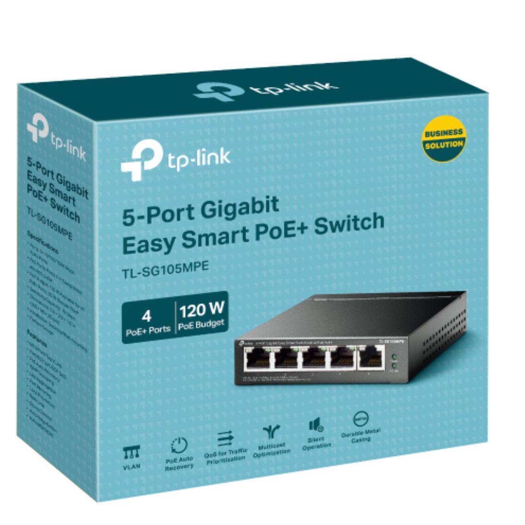 TP-LINK 5-PORT GIGABIT EASY SMART SWITCH WITH POE+