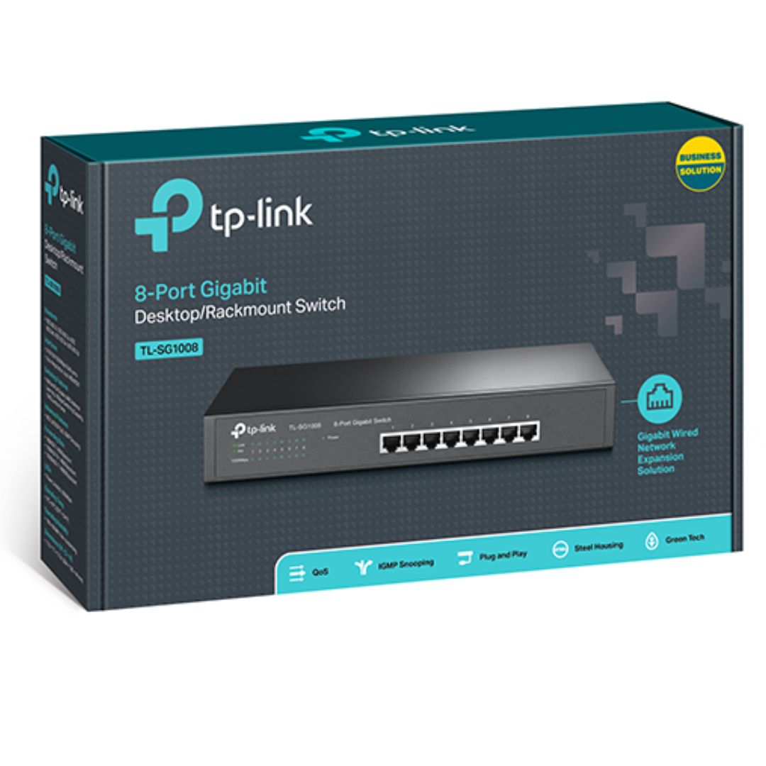 TP-LINK 8-PORT GIGABIT DESKTOP SWITCH TL-SG1008