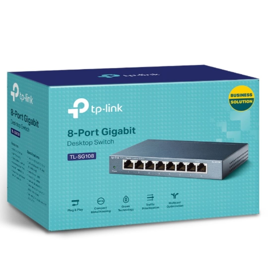 TP-LINK 8-PORT GIGABIT ETHERNET SWITCH FOR FAST NETWORKING