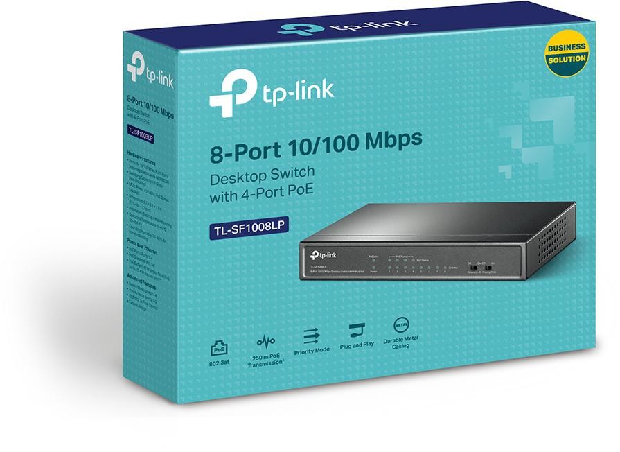 TP-LINK 8-PORT GIGABIT UNMANAGED POE SWITCH TL-SF1008LP