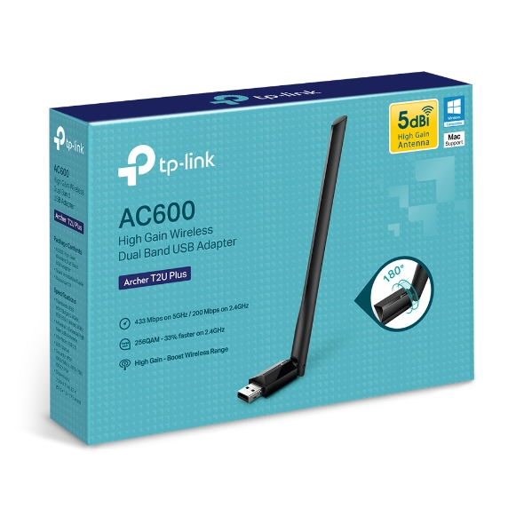 TP-LINK ARCHER T2U PLUS AC1200 USB WI-FI ADAPTER
