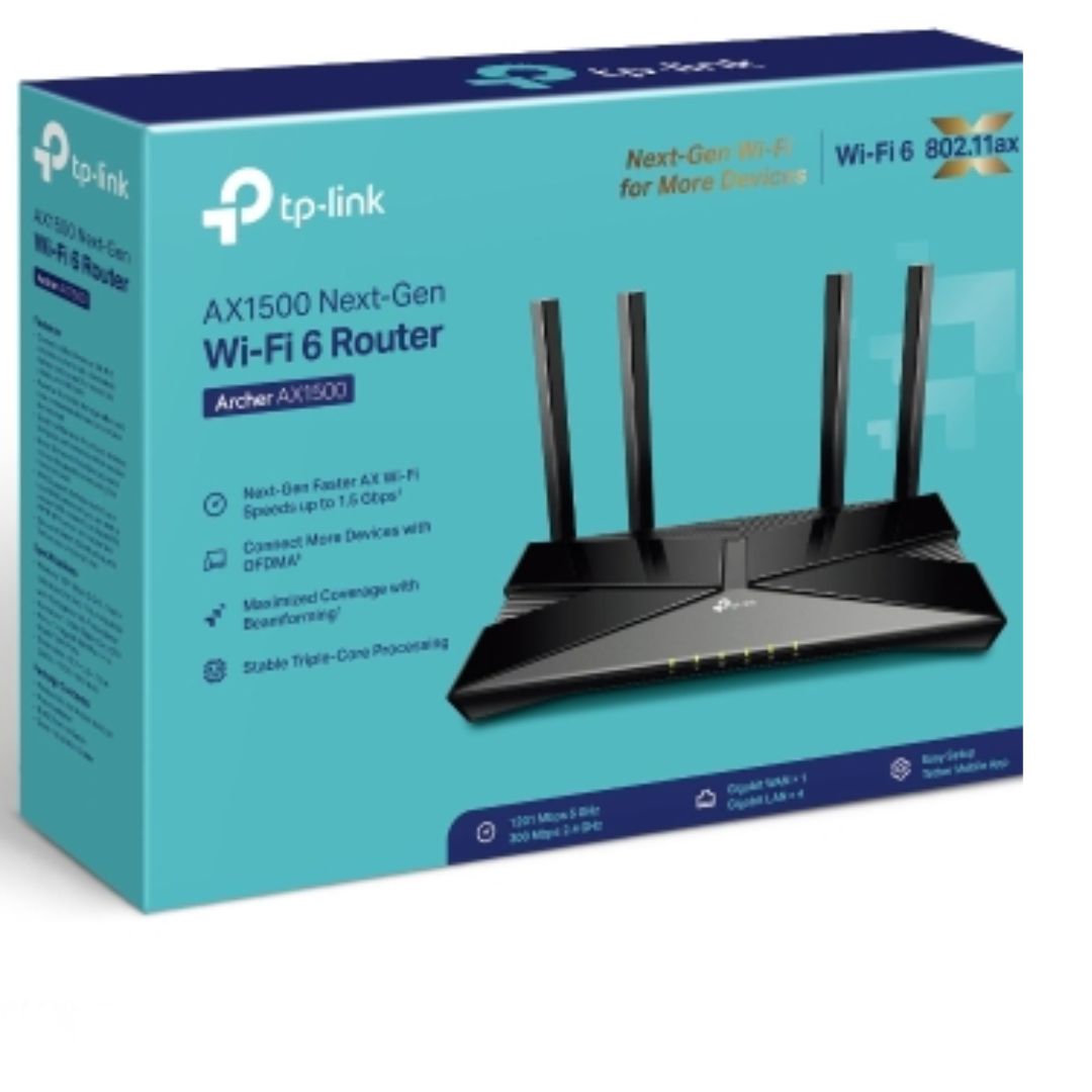 TP-LINK ARCHER AX1500 WI-FI 6 ROUTER FOR FAST HOME INTERNET