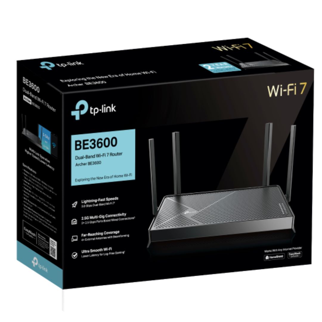TP-LINK ARCHER BE3600 WI-FI 7 ROUTER FOR FAST GERALDTON HOMES