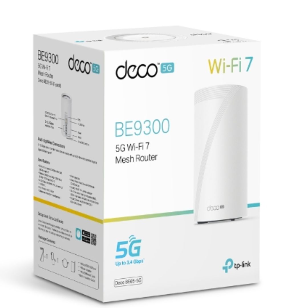 TP-LINK DECO BE65-5G WHOLE HOME MESH WI-FI 6E SYSTEM (1-PACK)