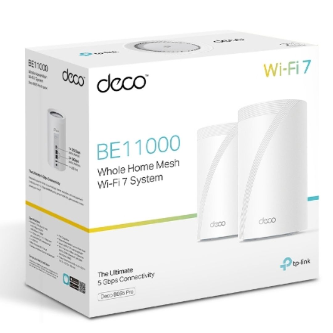 TP-LINK DECO BE65 PRO MESH WI-FI 7 (2-PACK) FOR FAST HOME