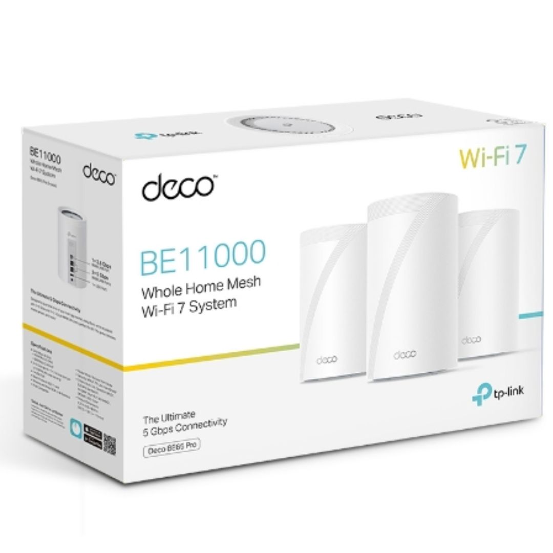 TP-LINK DECO BE65 PRO MESH WI-FI 7 (3-PACK) FOR FAST HOMES
