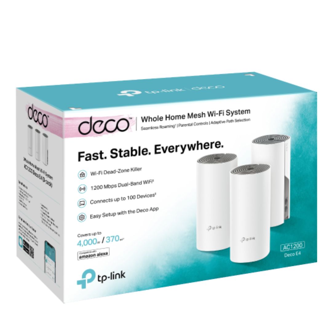 TP-LINK DECO E4 WHOLE HOME MESH WI-FI 3-PACK
