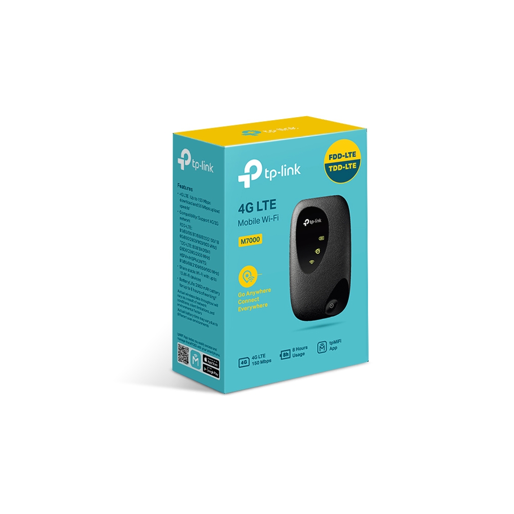 TP-LINK M7000 PORTABLE 4G LTE MOBILE WI-FI HOTSPOT