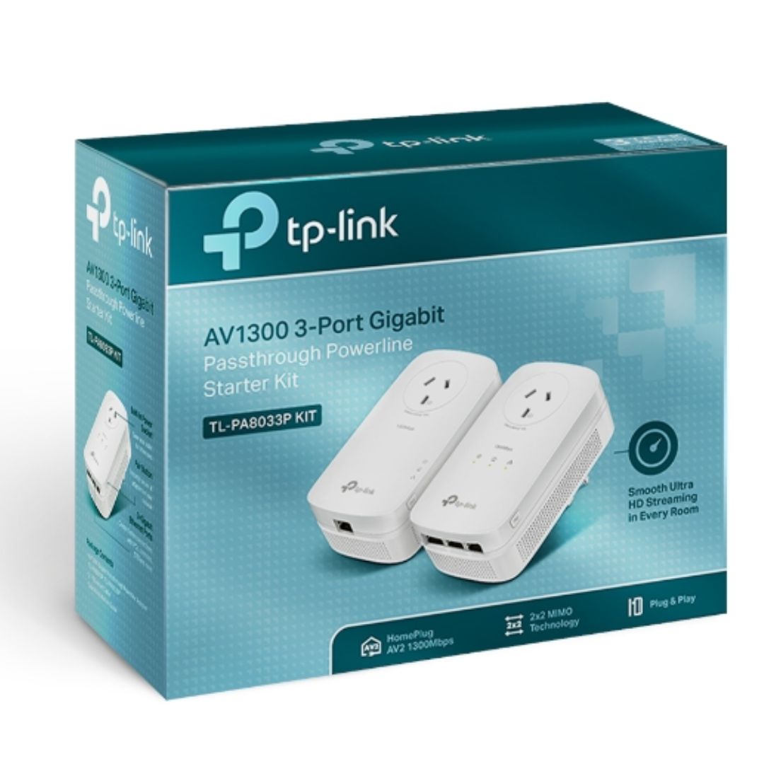 TP-LINK POWERLINE ADAPTER KIT FOR FAST HOME NETWORKING