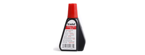 TRODAT 28ML WATER BASED STAMP PAD INK - RED REFILL