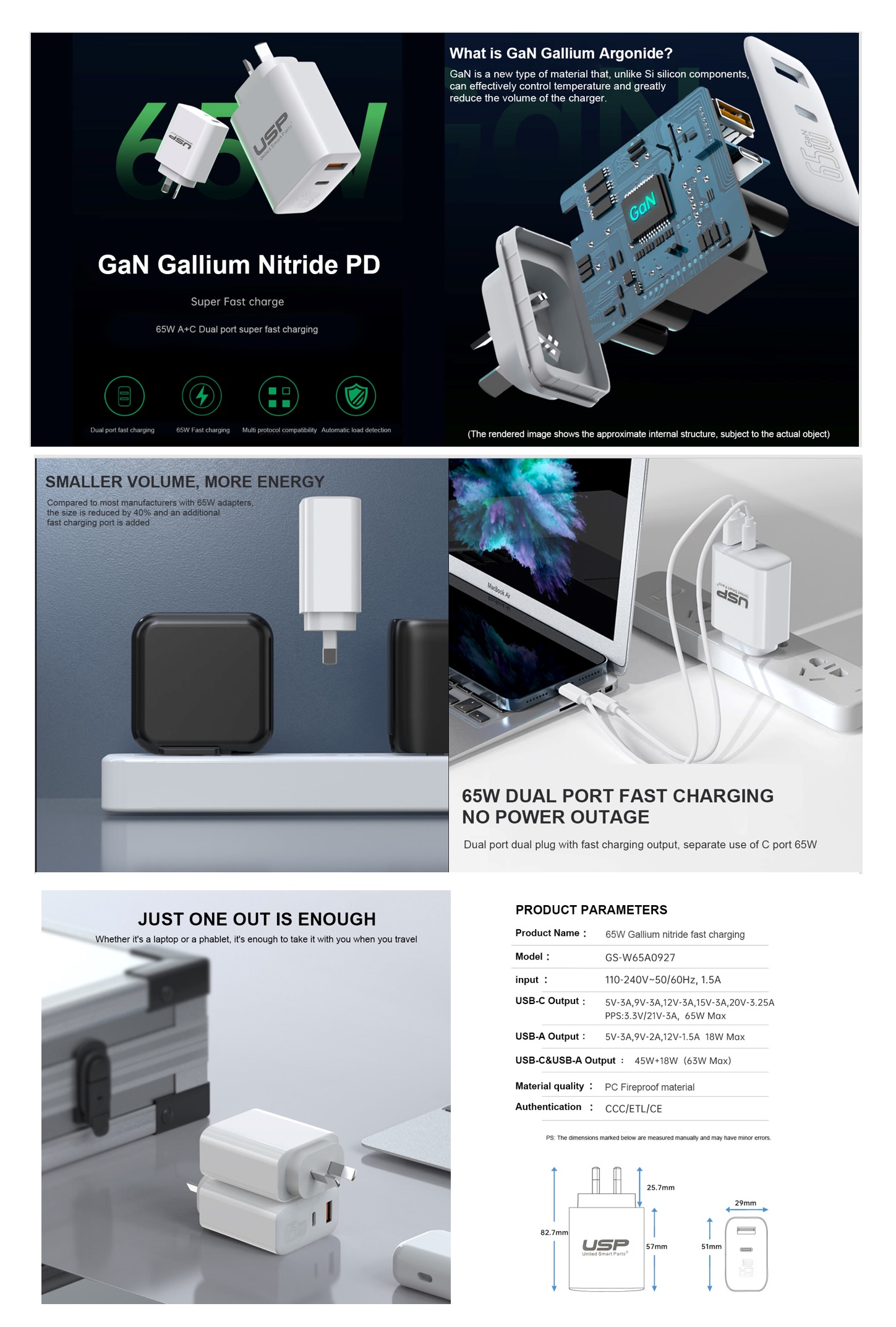 USP RELIABLE POWER ADAPTER FOR YOUR DEVICES - FAST LOCAL STOCK