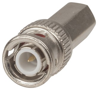 GENERIC/MANUFACTURER UNKNOWN (ASSUMING A STANDARD COMPONENT) EASY TWIST-ON BNC PLUG FOR RG59 COAX CABLE