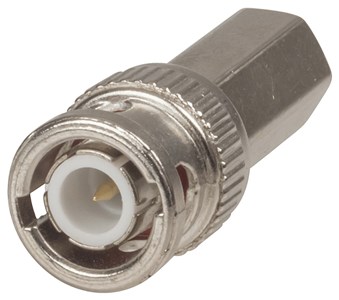 GENERIC/SUPPLIER BRAND (ASSUMING NO SPECIFIC MANUFACTURER PROVIDED) EASY TWIST-ON BNC PLUG FOR RG6 COAX CABLE