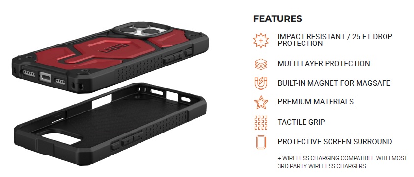 UAG PATHFINDER CASE FOR IPHONE 15 PRO MAX - RUGGED PROTECTION