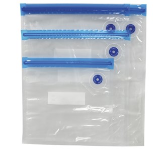 GENERIC TRAVEL STORAGE VACUUM SEALER BAGS FOR TRAVEL & FOOD STORAGE - ASSORTED SIZES