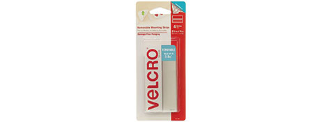 VELCRO BRAND REMOVABLE STRIPS FOR DAMAGE-FREE HANGING