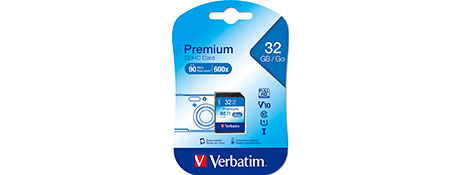 VERBATIM 32GB SDHC CLASS 10 MEMORY CARD FOR CAMERAS
