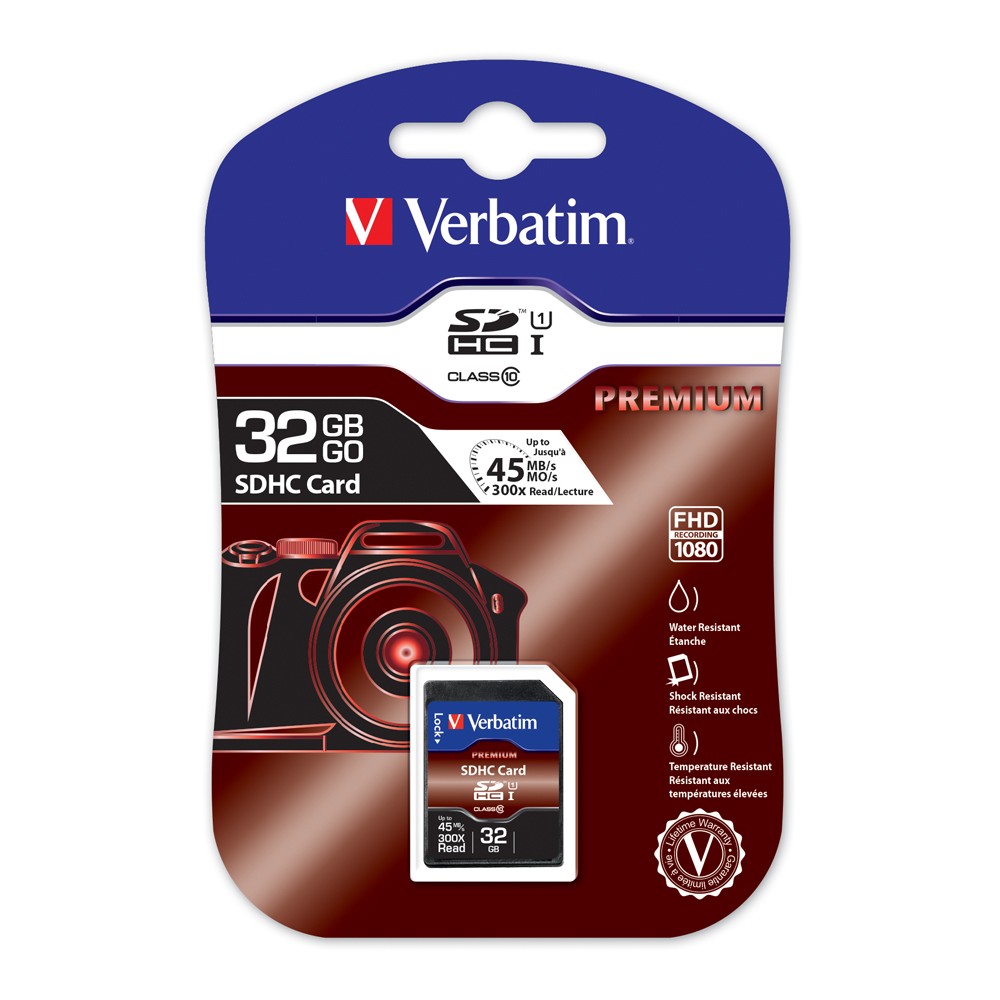 VERBATIM 64GB MICROSDXC CARD WITH ADAPTER - FAST STORAGE