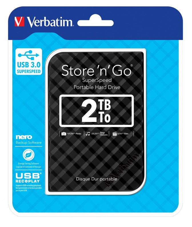 VERBATIM 64GB USB 3.0 FLASH DRIVE - FAST DATA TRANSFER