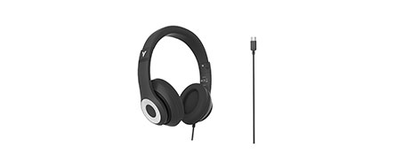 VERBATIM CLASSIC STEREO HEADPHONES WITH USB-C FOR CLEAR AUDIO